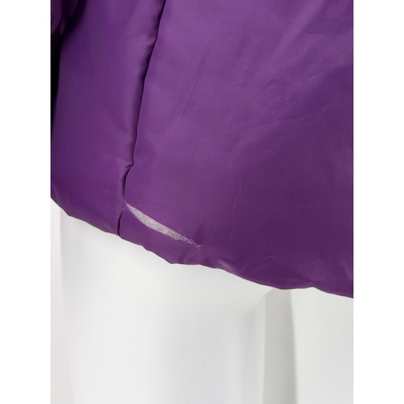 Southpole Jacket Women Medium Purple Hooded Puffer Faux Fur Winter Y2k Quilted - Picture 6 of 15